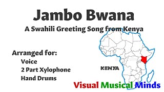 Jambo Bwana A Swahili Greeting Song [upl. by Enamrej]