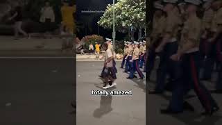 This homeless man joined the parade without asking shorts [upl. by Samled]