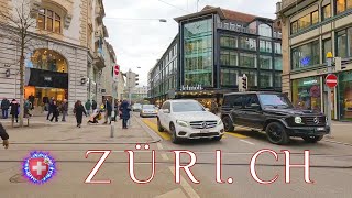 Switzerland Zurich without tourists 4K Winter walk switzerland zurich 苏 黎 世 蘇 瑞 士 [upl. by Amre]