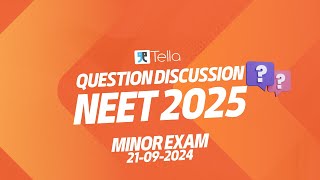 Minor Exam Questions Discussion  BATCH 1  Tella Neet Repeater [upl. by Ecenaj]