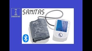 Sanitas SBM 52 Blood Pressure Monitor UNBOXING Lidl Bluetooth pressure 0 – 300 mmHg [upl. by Norton]