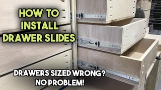 How to Install Drawer Slides [upl. by Dyke]