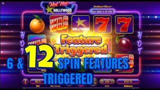 HOT HOT HOLLYWOOD FRUIT SLOT 12 SPIN FEATURE MAKING MONEY [upl. by Chemaram]