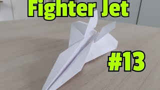 Papieren vliegtuigjes vouwen 13 Fighter Jet [upl. by Lotsirhc473]