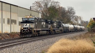 NS AC44C6M 4191 Leads Eastman Express 10101 on 11124 [upl. by Ettelracs]