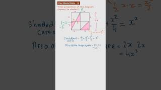 Area  Shaded Part  Maths Problem Solving  KS3 Maths maths problemsolving areaproblem [upl. by Noraha]