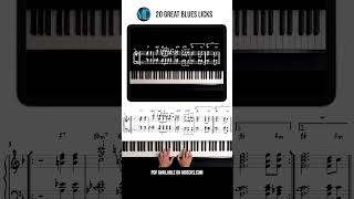 20 Great Blues Licks Exercise  Learn Jazz Piano Beginners to Advanced piano jazzimprovisation [upl. by Maggio]