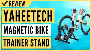 Yaheetech Magnetic Bike Trainer Stand Review [upl. by Nywnorb543]