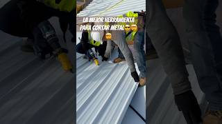 The best tool for cutting metal 😎🤯🤯 roofing roofingworld construction metalroofing roof [upl. by Satterlee277]