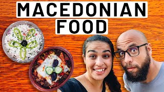 We tried Macedonian Street Food in Lake Ohrid Macedonia Travel Vlog amp Food Tour 2021 [upl. by Mamoun]