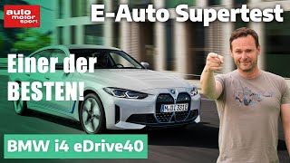 BMW i4 eDrive40 Bayer entthront das EAutoEstablishment  EAuto Supertest  auto motor und sport [upl. by Leirum]