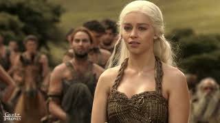 Daenerys asks Ser Jorah Mormont if the Dothraki can take Westeros  Game of Thrones S01E04 [upl. by Quenby]