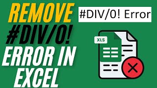 How To Remove DIV0 Error In Excel [upl. by Leveroni]