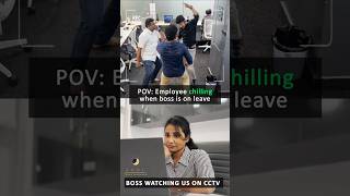 Employees chilling when the boss is on leave viralreels ytshorts short [upl. by Anika]