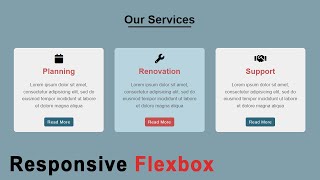 Responsive Our Services Page  Our Services Page In HTML and CSS  HTML CSS Tutorial [upl. by Stalk]