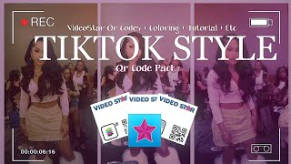 VIDEOSTAR QR CODES FOR VELOCITY EDITS  TIKTOK STYLE  Shakes  Coloring  Etc [upl. by Yrrem]