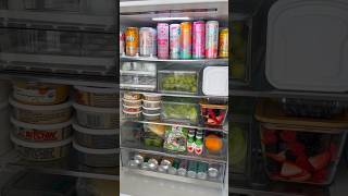 ASMR BF FRIDGE RESTOCK asmr satisfying fridgerestock kitchen kitchenrestock organization [upl. by Anitnatsnoc]