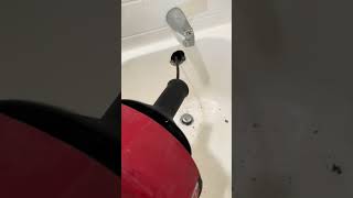 Tub drain snaking milwaukeem12 draincleaning plumbingservices plumber [upl. by Fayth]