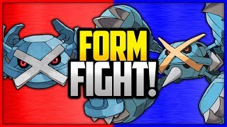 Metagross vs Mega Metagross  Pokémon Form Fight [upl. by Aniretak]