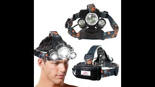 How To Use M2 Tec Professional LED Cree headlamp Unboxing 2019Profi LED Cree Stirnlampe Kopflampe [upl. by Ahsienot]