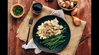 Beef Stroganoff Recipe with Yogurt Sauce [upl. by Nodlehs]