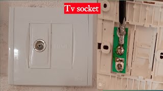 Tv Socket connection kaise kare टीवी सॉकेट कनेक्शन कैसे होता है [upl. by Aicyle207]