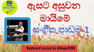 Esata Asuwana Maime Keyboard Lesson Part 1 dileepa1980 [upl. by Hollis]