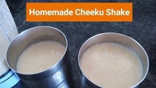 Cheeku Sapota Shake Recipe  How to make Cheeku Shake at home [upl. by Eberta]