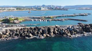 Port Kembla Harbour amp Break wall [upl. by Valeta]