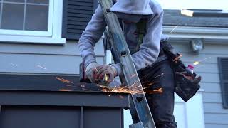 How to install Metal Roofing on Awning [upl. by Jamnes]