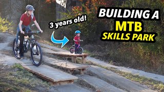 Building and Donating an Entire Mini Mountain Bike Park for KIDS [upl. by Enyak]