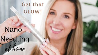 NANO NEEDLING at home  GET THAT GLOW  OIA eye masks [upl. by Lee162]