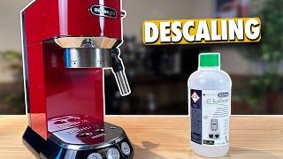 How to DESCALE your Delonghi DEDICA  Step by step guide [upl. by Azaria]