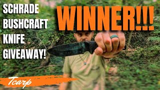 Giveaway Of The Schrade SCHF 36 Winner 📣 📣📣 [upl. by Marutani977]