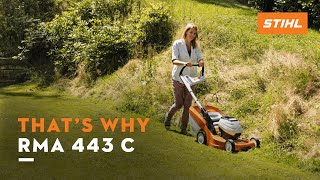 STIHL RMA 443 C  Batterypowered lawn mower  Thats why [upl. by Scheers276]