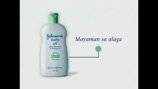 Johnsons baby oil with Aloe Vera amp Vitamin E quotNumbersquot 30s  Philippines 2004 [upl. by Thorlie763]