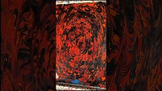 Lava Flower 🌋 marbling fabric art handmade speedpaint satisfying painting flower painting [upl. by Nylram]