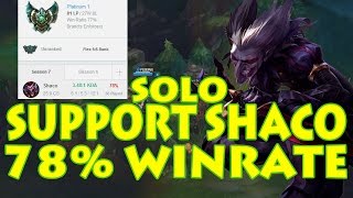 SUPPORT SHACO 78 WINRATE SOLO  HOW TO CARRY AS SUPPORT PoV Series with JaySea PATCH 79 [upl. by Wendin]