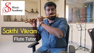 Sundari Kannal Oru Sethi  Flute  Tutor Performance  RS Vikram  SS Music Academy  2024 [upl. by Ecirted]