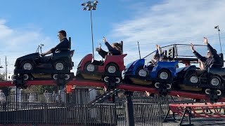 Speedway Coaster at NASCAR Speedpark OnRide POV • Sevierville TN • Front Row 4K 60fps [upl. by Eceer]