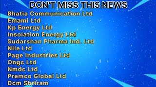 11 Companies Announced Dividend Split Bonus Buyback and Board Meeting nse bse sensex nifty [upl. by Ineslta]