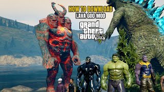 HOW TO DOWNLOAD LAVA GOD MOD IN GTA 5 [upl. by Lleryt]