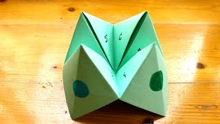 How to make a paper fortune teller or chatterbox [upl. by Helfand363]