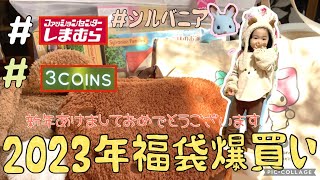 【2023初売り福袋爆買い】新年あけましておめでとうございます🎍今年もどうぞよろしくおねがいします🙇‍♀️【しまむら福袋】子供服 開封動画 シルバニアファミリー マイメロ ワンワン [upl. by Lyrrehs]