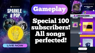 Beatstar SPECIAL 100 SUBSCRIBERS All the songs from the new pass 31 Perfect GAMEPLAY [upl. by Webster]