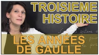 Les années de Gaulle  Histoire  3e  Les Bons Profs [upl. by Euqinay]