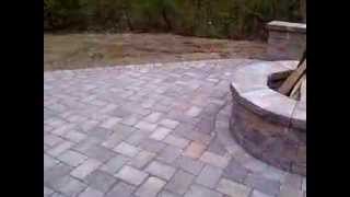 DECK DEMO NEW PATIO FIRE PIT amp SEAT WALL [upl. by Ayyn]