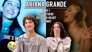 ARIANA GRANDE Live Yours Truly Performance REACTION  Baby I Right There Tattooed Heart The Way [upl. by Ahsi832]