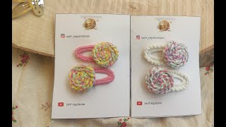 En Kolay Toka Yapımı  Şeker Toka  Örgü Çıt Çıt Şeker Toka Yapımı  Mesh Buckle Knit Candy Buckle [upl. by Darleen742]