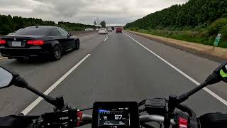 NOOBS FIRST INTENSE HIGHWAY RIDE  YAMAHA MT07 2023  PURE SOUND  MOTORCYCLE POV [upl. by Whitehouse]